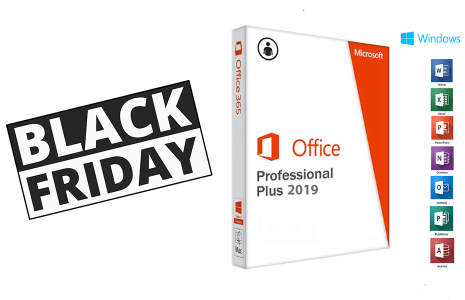 BLACK FRIDAY! 29,9€ από 450€ για Αυθεντικό Microsoft Office Professional Plus 2019 (Word-Excel-Powerpoint-OneNote-Outlook-Publisher-Access)